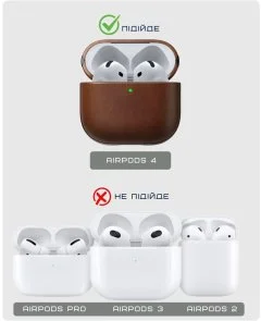 Фото: Чохол Nomad for Airpods 4 Gen - Modern Leather Brown (NM014599858) № 15 | KTC
