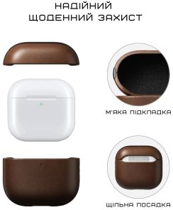 Чохол Nomad for Airpods 4 Gen - Modern Leather Brown (NM014599858)