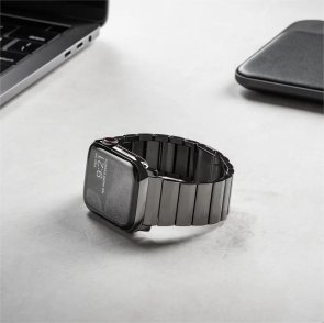 Ремінець Nomad for Apple Watch 46/49mm - Steel Graphite Hardware Graphite (NM1A41BXS0)