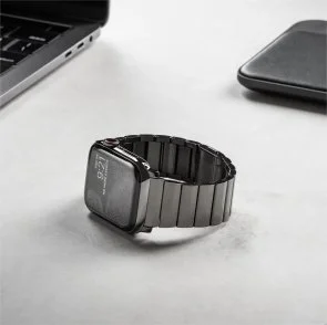 Фото: Ремінець Nomad for Apple Watch 46/49mm - Steel Graphite Hardware Graphite (NM1A41BXS0) № 10 | KTC