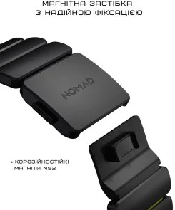 Фото: Ремінець Nomad for Apple Watch 46/49mm - Stratos Black Hardware Black (NM011154858) № 5 | KTC