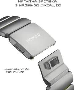 Фото: Ремінець Nomad for Apple Watch 46/49mm - Stratos Natural Hardware Black (NM014421858) № 5 | KTC
