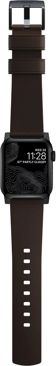 Ремінець Nomad for Apple Watch 46mm/49mm - Active Band Pro Black Hardware Classic Brown (NM1A4MBNW0)