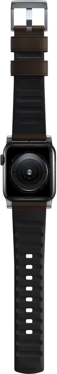 Ремінець Nomad for Apple Watch 46mm/49mm - Active Pro Silver Hardware Classic Brown (NM1A4MSNW0)