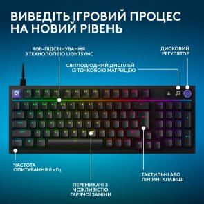 Клавіатура Logitech G316 X 98 Tactile ENG/UKR USB Black (920-014205)