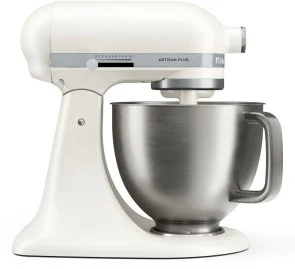Фото: Планетарний міксер KitchenAid Artisan Plus 4.7L 5KSM50PKVE Porcelain White (5KSM50PKVEPL) № 2 | KTC