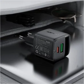 Фото: Зарядний пристрій Acefast A114 GAN 25W Black (6974316284437) № 6 | KTC