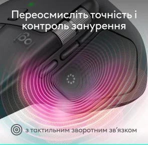 Фото: Миша Logitech MX Master 4 Performance Wireless/Bluetooth Graphite (910-007562) № 2 | KTC