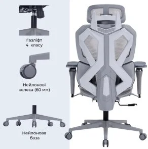 Фото: Крісло GamePro EDGE Grey (GC820MG) № 6 | KTC