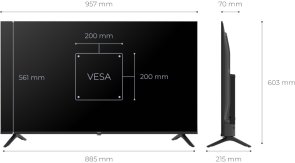 Телевізор QLED Kivi 43U9000HB (Smart TV, Wi-Fi, 3840x2160)