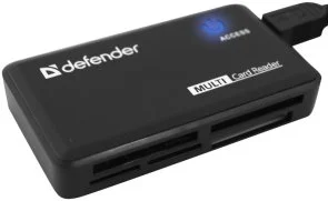 Фото: Кардрідер Defender Optimus Black (83501) № 2 | KTC