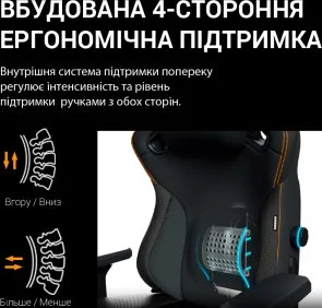 Фото: Крісло Anda Seat Kaiser 3 Pro XL Fabric Dark Gray (AD12YDC-XL-01-GB-CF-G02) № 21 | KTC