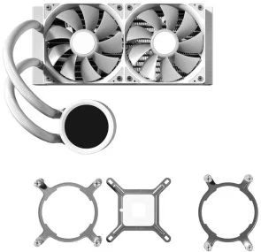 Фото: Система рідинного охолодження AeroCool Abyss L240R Digi White (ACLA-AD24117.21) № 4 | KTC