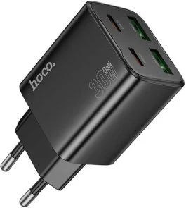 Фото: Зарядний пристрій Hoco N56 QC PD 30W Black (6942007632492) № 2 | KTC