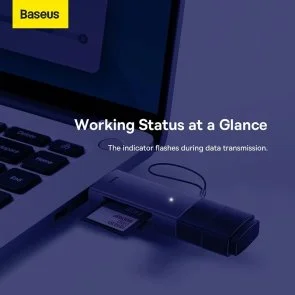Фото: Кардрідер Baseus Lite Series Card Reader Grey (WKQX060113) № 16 | KTC