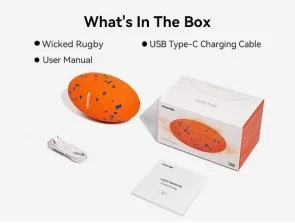 Фото: Інтерактивна електромеханічна іграшка Cheerble Wicked Rugby Bright Orange (CWQ06O) № 4 | KTC