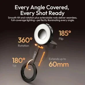 Фото: Світлодіодне селфі-кільце Ulanzi ML05 MagLock Fill Light Black (L183) № 7 | KTC
