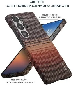 Фото: Чохол Pitaka for Samsung S25 Ultra - Tactile Woven Sunset (KS2503U) № 7 | KTC