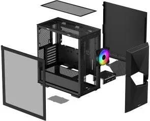 Фото: Корпус Deepcool Cyclops Black with window (R-BKAAE1-C-1) № 10 | KTC