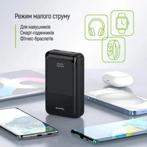 Фото: Батарея універсальна ColorWay DigiPower 20000mAh 45W Built-in Cable Type-C/Lightning (CW-PB200LP04BK) № 8 | KTC