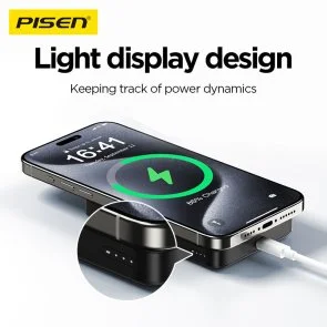 Фото: Батарея універсальна Pisen MagiPi 10000mAh 30W Qi 15W Black (TP-D101_Black) № 4 | KTC
