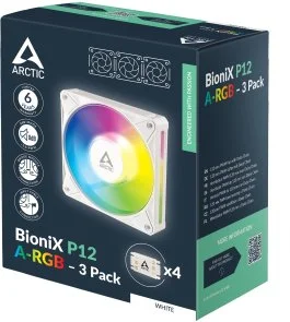 Фото: Кулер Arctic BioniX P12 A-RGB White 3 pcs (ACFAN00338A) № 10 | KTC