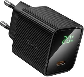 Фото: Зарядний пристрій Hoco CS82A Excellent with digital display PD 20W Black (6942007664493) № 2 | KTC