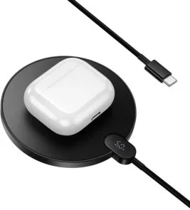 Фото: Бездротовий зарядний пристрій Hoco CW62 Peak Desktop Wireless Fast Charger 15W Black (6942007654517) № 3 | KTC