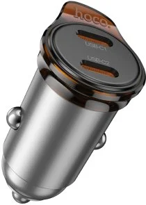 Фото: Автомобільний зарядний пристрій Hoco NZ16B Rigorous 45W Metal Gray (6942007644778) № 3 | KTC