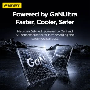 Фото: Зарядний пристрій Pisen BOLT Utility PD 65W Black (TP-C66) № 4 | KTC