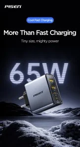 Фото: Зарядний пристрій Pisen BOLT Utility PD 65W Black (TP-C66) № 12 | KTC