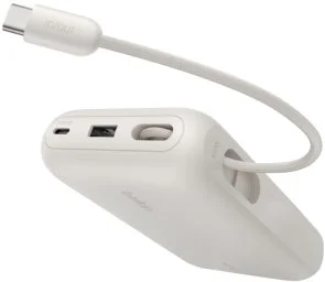 Фото: Батарея універсальна Belkin UltraCharge with Integrated Cable and Display 20000mAh 45W Sand (BPB030hqSA) № 4 | KTC