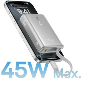 Фото: Батарея універсальна Baseus PicoGo 10000mAh 45W Galaxy Natural Titanium (P10076803853-00) № 2 | KTC