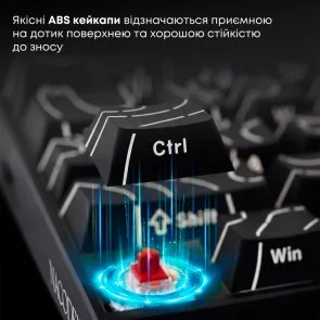Фото: Клавіатура Ajazz NK68 V2 Red Switch USB Black (NK68-V2-R-S-B) № 13 | KTC