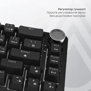 Фото: Клавіатура Ajazz AK690 Peach Mist Switch Black (AK690-PM-B) № 8 | KTC