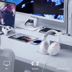 Фото: Гарнітура Ajazz AHM10 Max White (AHM10-MAX-W) № 11 | KTC