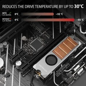 Фото: Радіатор Axagon for SSD M.2 2280 (CLR-M2FAN) № 4 | KTC