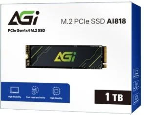 Фото: SSD-накопичувач AGI AI818 2280 PCIe 4.0 x4 1TB (AGI1T0G43AI818-CB) № 3 | KTC