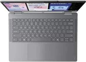 Фото: Ноутбук Lenovo Yoga 7 2-in-1 14ILL10 83JQ00HERA Luna Grey - 14" OLED 60 Гц / Intel Core Ultra 5 / 226V / DDR5 16 ГБ / PCI-E SSD 512 ГБ / Intel Arc graphics № 4 | KTC