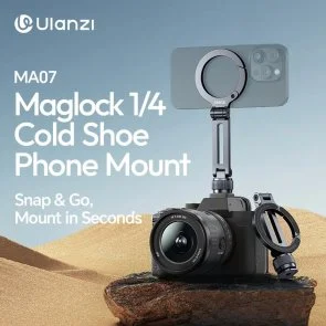 Фото: Універсальний тримач Ulanzi MA07 Maglock 1/4 Cold Shoe Phone Mount Black (M084) № 20 | KTC