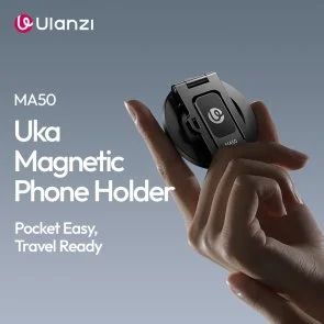 Фото: Універсальний тримач Ulanzi MA50 Uka Magnetic Phone Holder Black (M039) № 9 | KTC