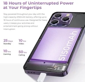 Фото: Смартфон Oukitel P1 8/256GB Purple № 4 | KTC
