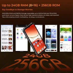 Фото: Смартфон Oukitel G6 8/256GB Orange (G6_8_256_OR) № 5 | KTC