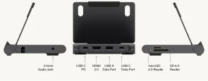 Фото: USB-хаб Satechi OntheGo Stand Hub Space Black (ST-GOTGFC) № 6 | KTC