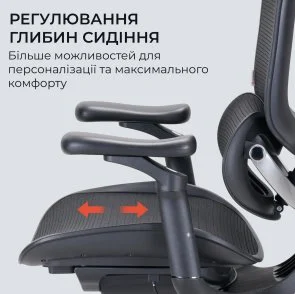 Фото: Крісло SIHOO C300 Lite V2 Black (C300-LITE-V2-B101) № 15 | KTC