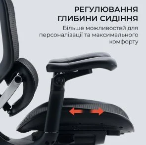 Фото: Крісло SIHOO C300 Pro V2 Black (C300-PRO-V2-B101) № 15 | KTC