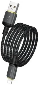 Фото: Кабель Hoco X128 Benefit 12W AM / Lightning 1m Black (6942007681070) № 4 | KTC