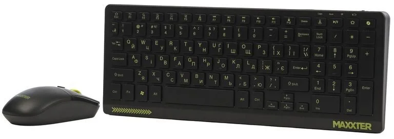 Фото: Комплект клавіатура+миша Maxxter KMS-WCM-04B-UA Wireless Black № 5 | KTC