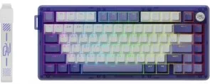 Фото: Клавіатура Proove Gaming T-Racer ENG/UKR WL/BT/USB Purple/White (WKTR00022417) № 3 | KTC