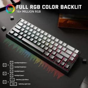 Фото: Клавіатура Attack Shark X68 Pro HE WL/BT/USB Moonlit Night (X68PROHEML_AS) № 11 | KTC